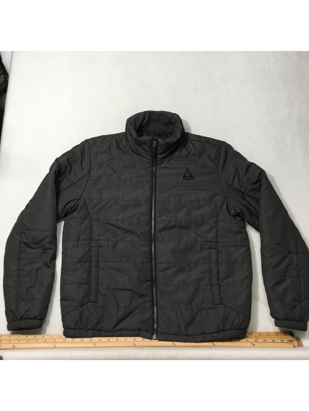 Gerry Mens charcoal large Full Zip Jacket quilted lined